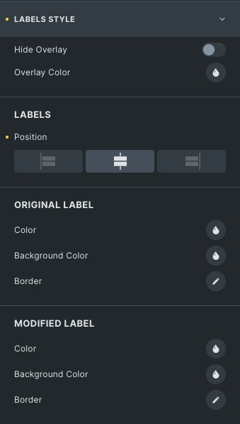 label setting