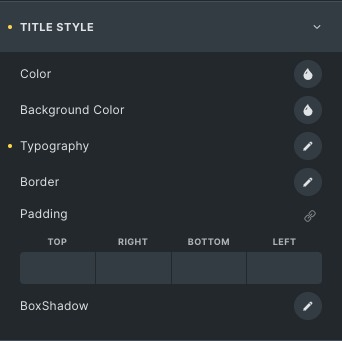 Message Box: Title Style Settings