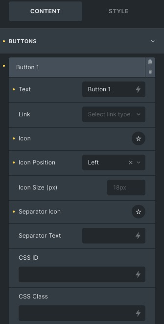 Multi Button: Buttons Settings