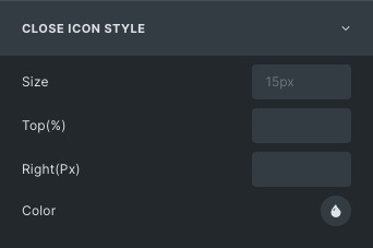 Message Box: Close Icon Style Settings