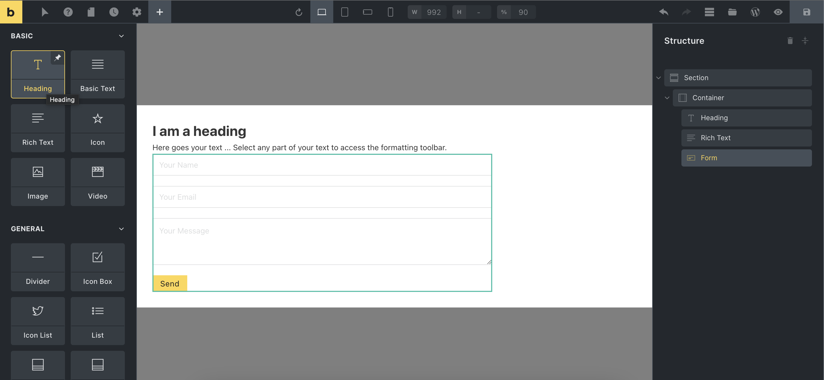 Design Popup using Bricks Builder