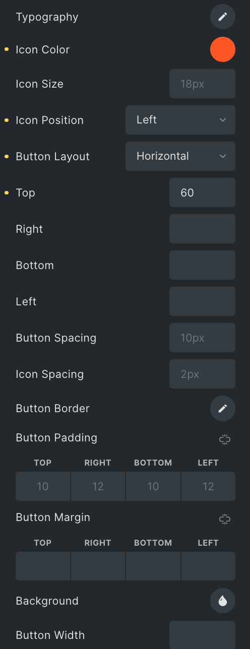 Woo Products: Button Media Style Settings