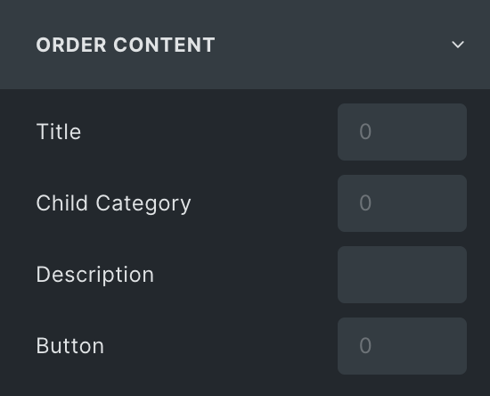 Woo Category: Order Content Settings
