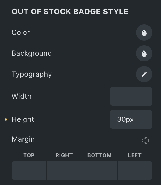 Woo Products: Out Of Stock Badge Style Settings