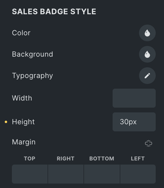 Woo Products: Sales Badge Style Settings