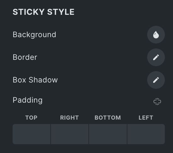 Video Box: Sticky Video Style Settings