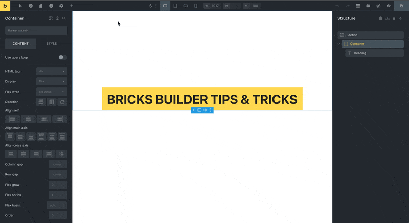 Bricks Builder: Create & Publish New Page Settings