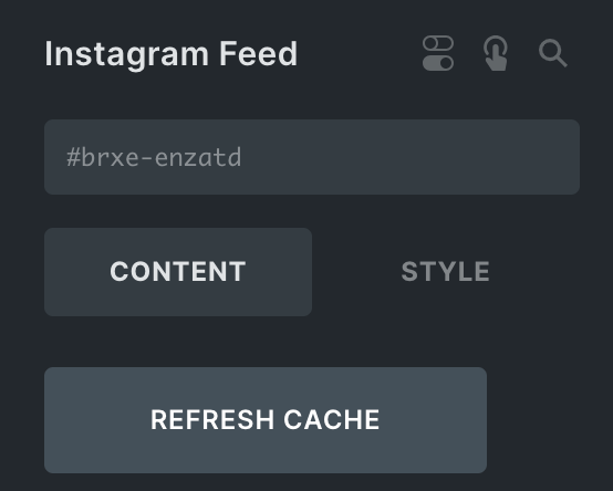 Instagram Feed: Refresh Cache Option