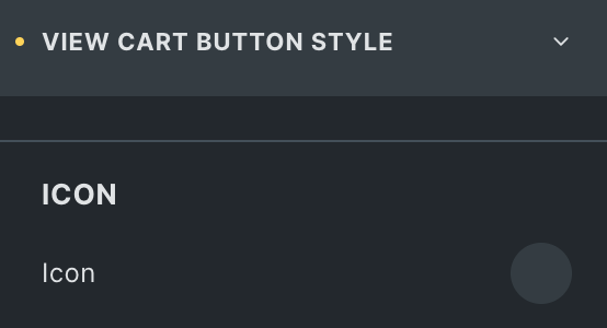 Woo Add to Cart: View Cart Button Icon Settings