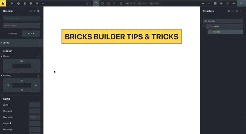 Bricks Builder: Ways to add Element Settings