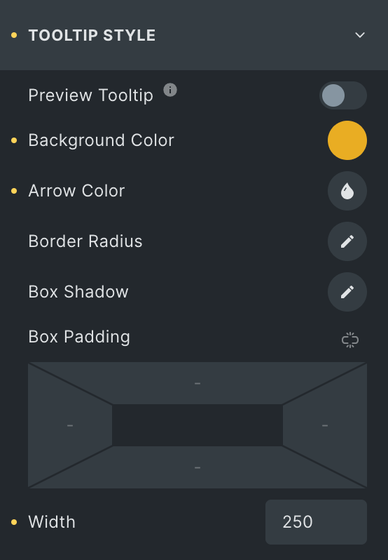 Image Hotspot: Tooltip Style Settings