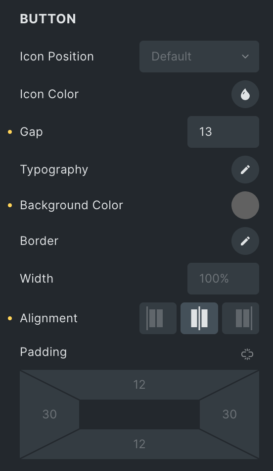 Image Hotspot: Tooltip Button Style Settings
