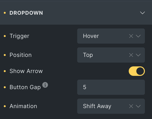 Add to Calendar: Dropdown Settings