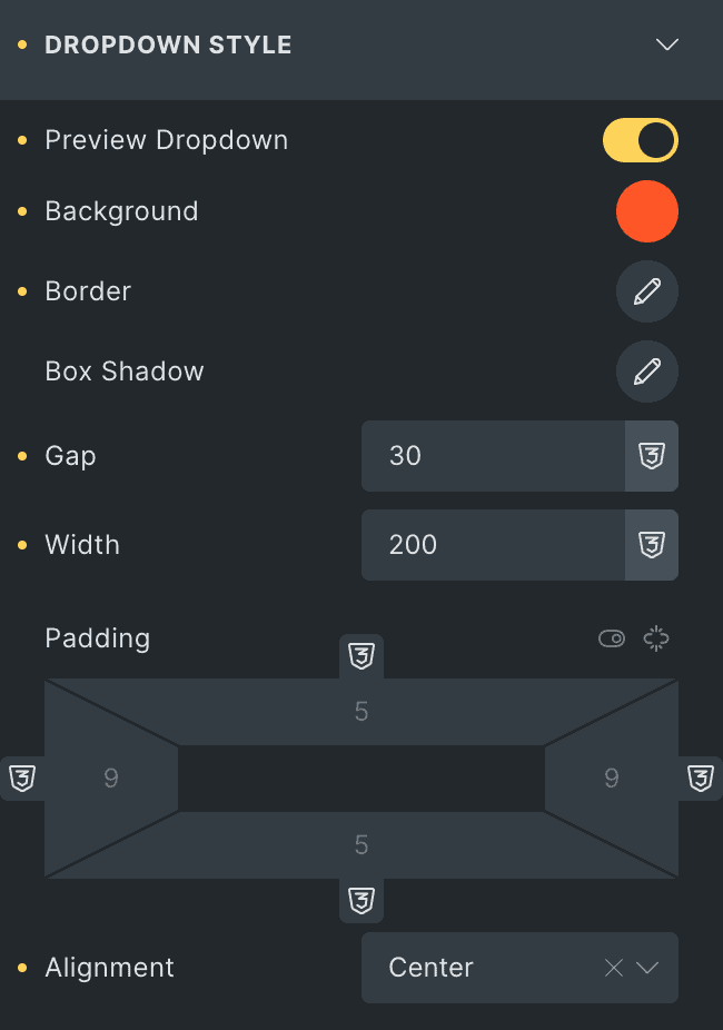 Add to Calendar: Dropdown Style Settings