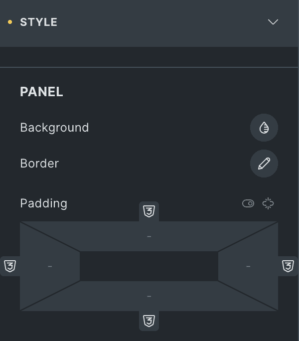 Image Accordion: Panel Style Settings