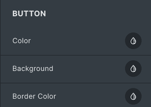 Image Accordion: Button Style Settings