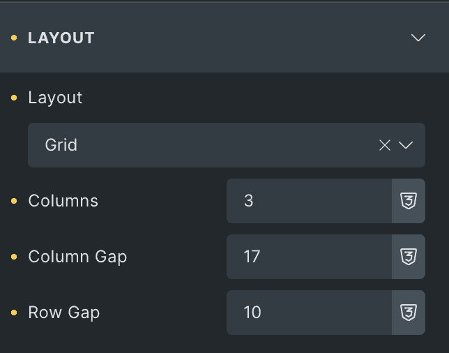 Testimonials: Layout Settings