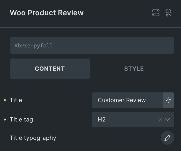 Woo Product Review: Content Settings